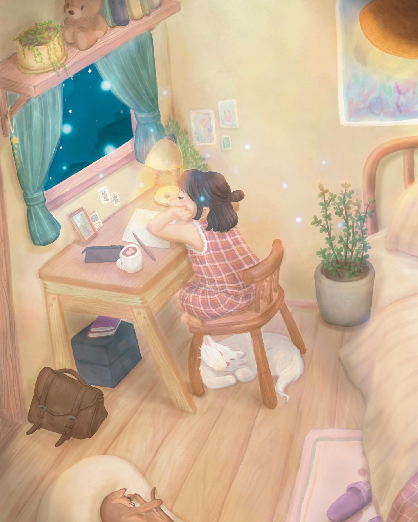 猫とともに | NYH's Artwork